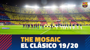 Jugadores, convocatorias, posibles alineaciones, entrenadores, fecha, horario y más. The Camp Nou S Incredible Mosaic And Anthem Before The Clasico 19 20 Youtube