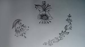Beautiful Flower Designs Drawing Rumal Corner Designs Pencil Drawing Designs Youtube On this page, you can find and download free flower vectors for your design flashlight.
