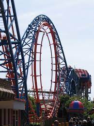 Roller Coaster Irn Bru Revolution At Blackpool Pleasure Beach Blackpool Pleasure Beach Beach Rides Grand National