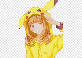 With tenor, maker of gif keyboard, add popular yellow anime animated gifs to your conversations. Pikachu Pokemon Yellow Anime Fan Art Woman Sad Manga Cartoon Png Pngegg