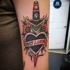 Pin On Heart And Dagger Tattoo