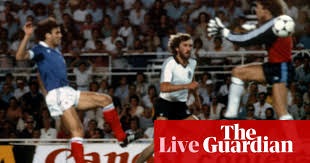 Lloris, rabiot, varane, kimpembe, hernandez, pavard, kante, pogba, griezmann, benzema, mbappe. West Germany V France World Cup Semi Final 1982 As It Happened Football The Guardian