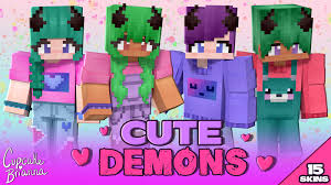 How to make a paper minecraft skin: Cute Demons Hd Skin Pack In Minecraft Marketplace Minecraft