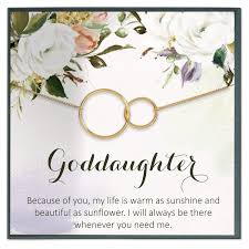 Maybe you would like to learn more about one of these? Amazon Com Goddaughter Gifts From Godmother Goddaughter Necklace Baptism Gift First Communion Gift Girl Confirmation Gifts For Girls Handmade