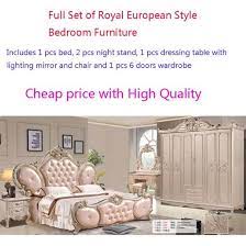 I'm very pleased with this bedroom set! China Royal European Solid Wood Home Modern King Size Bedroom Furniture Set China Bedroom Furniture Set Royal Style Bed