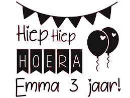 Raamsticker Hiep Hiep Hoera Verjaardag Zelf Traktaties Maken