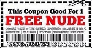 Free nude coupon | Memes Amino