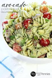 Avocado Pasta Salad Spend With Pennies Recettes De Cuisine Recette Salade De Pates Recette De Plat