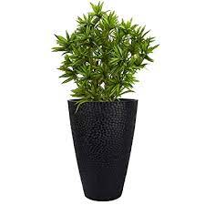 Tall planters bring plants to eye level for a more dramatic appearance. Buy Large Outdoor Tall Planter 20 Inch Indoor Tree Planter Plant Pot Flower Pot Containers Black Honeycomb Online In Indonesia B089d54p3t