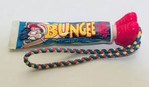 Vintage 1993 Amurol BUNGEE Bubble Gum Squeeze Tube Container fleer candy |  #1931318443