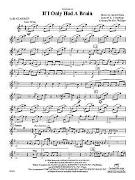 Download Variations On If I Only Had A Brain From The Wizard Of Oz 1st B Flat Clarinet Sheet Music By H Digital Sheet Music Sheet Music Clarinet Sheet Music