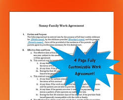 52 Luxury Nanny Contract Template Free – Template Free