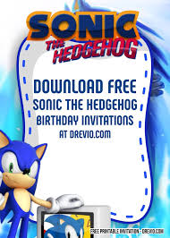 But your walls are better. Free Sonic The Hedgehog Invitation Template Download Hundreds Free Printable Birthday Invitation Templates