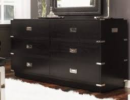 Black Campaign Dresser With Silver Hardware Campaign Dresser Furniture Site Furniture