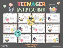 Teens Easter Scavenger Hunt Tricky Clues / Teenagers Tween Older Kids  Treasure Hunt Clues / Printable Easter Egg Hunt Game Difficult Riddles -  Etsy Canada
