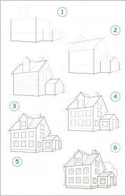Page Shows How To Learn Step By Step To Create Pencil Drawing Of House Developing Children In 2020 Architecture Drawing Art Basic Drawing Art Drawings Sketches Simple