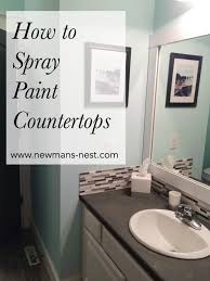 spray painted countertops newman's nest