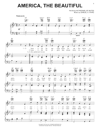 Katharine Lee Bates America The Beautiful Sheet Music Pdf Notes Chords Traditional Score Lead Sheet Fake Book Download Printable Sku 181600