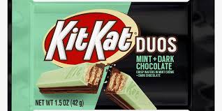 Get kit kat crisp wafers, unwrapped, king size (2.2 oz) delivery or pickup near me delivered to you within two hours via instacart. Kit Kat Mint And Dark Chocolate Duos Are Officially In Stores Permanently