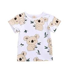 Toddler Baby Boy Girl Clothes Koala Print Short Sleeve T Shirt Baby Shirt Top Summer Outfit Koala 2 3t Buy Online In Papua New Guinea At Desertcart 197345865