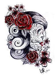 Sugar Skull Tattoo Design Tattoos Tattoo Ideen Projekte Kunst