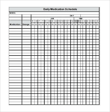 Medicine Schedule Template