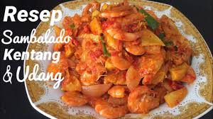 Siapkan semua bahan, iris serong terong, iris tipis kentang, cuci bersih udang lalu goreng sampai matang lalu sisihkan. Cara Mudah Masak Sambal Kentang Udang Enak Gurih Youtube
