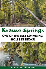 What better way to cope with soaring temperatures than cooling off in natural pools. Krause Springs One Of The Best Swimming Holes In Texas Ready Set Jet Set