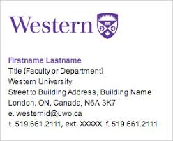 Email Signature Communications Western University