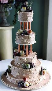 Elegant Frosted Fruit Wedding Cakes Beautiful Cakes Cake