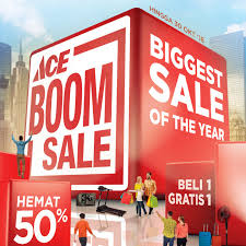Makin Hemat Belanja Di Ace Boomsale Dengan Promo Beli 1 Gratis 1 Dan Diskon 50