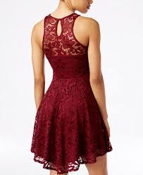 Material Girl Juniors 39 Lace Skater Dress Only At Macy 39 S Macys Com Ladies Dress Design Sparkly Dress Sorority Dresses