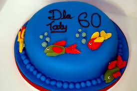This birthday cake is for the person whose hobby is fishing. Cartoon Fish Cake Cols Cupcakes Cakes