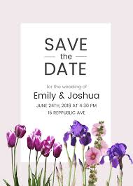 Check spelling or type a new query. Floral Save The Date Invitation