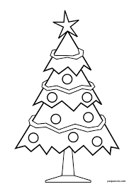 Arbol De Navidad Para Colorear E Imprimir Grandes