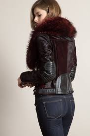 The Andromeda Calfskin Fur Leather Jacket Is A Work Of Art That Gives You Two Styles Fur Collar Leather Jacket Womens Leather Jacket Outfit Jacket Outfit Women