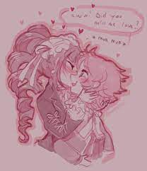 celestia ludenberg and fujisaki chihiro (danganronpa and 1 more) drawn by  twinklelitchii | Danbooru