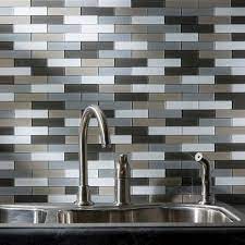 Show with ivory koch cabinetrys and cambria quartz in the ironsbridge design. Aspect 12 5 X 4 Peel Stick Glass Matted Subway Glass Backsplash Tiles 3 Pk At Menards