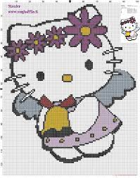 10 w x 7 h Hello Kitty Angel Cross Stitch Pattern Free Cross Stitch Patterns Simple Unique Alphabets Baby Hello Kitty Crochet Cross Stitch Patterns Cross Stitch