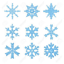 Vector Set Of Blue Cartoon Snowflakes On White Background Royalty Free Cliparts Vectors And Stock Illustration Image 67482774 Christmas red background with snowflakes pattern. vector set of blue cartoon snowflakes on white background