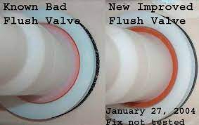 Turn off water supply and flush toilet to empty tank. Flush Valve Seal Replacement Am Std Champion Terry Love Plumbing Advice Remodel Diy Professional Forum