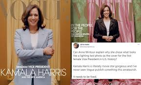 In 2020, kamala harris made history as the first woman, first black woman, and first person of south asian heritage to become vice president of the united states. Twitter Is Calling Out Vogue For Whitewashing U S Vice President Elect Kamala Harris In Lazy Cover Shoot Culture