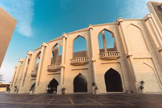 Grand Islamic architecture at sunset