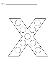 Letter X Do A Dot Printables Uppercase Lowercase Letter X Crafts Do A Dot Preschool Letters