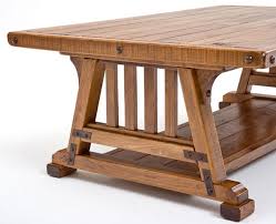 The split panel and its curving cutouts bring a bit of whimsy to the design. Arts Crafts Furniture Mission Coffee Table Bungalow Style Furniture Arts And Crafts Rustic Furniture Craftsman Style Furniture Craftsman Furniture