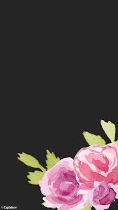 Black Pink Watercolour Floral Roses Iphone Background Phone Wallpaper Lock Screen Cellphone Wallpaper Iphone Background Floral Wallpaper