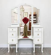 Enjoy free shipping on most stuff, even big stuff. Vintage White Vanity With Trifold Mirror Vintage Dresser Vintage Dressing Table Farmhouse Vanity By Foreverpinkvintage From Forever Pink Of Glen Mills Pa Attic