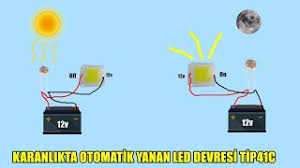 Karanlıkta yanan led uygulaması yapalım mı? Isiga Duyarli Led Devresi Karanlikta Otomatik Yanan Led Devresi Tip41c Transistor Youtube
