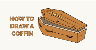 Do you like this printable casket coloring page? How To Draw A Coffin Really Easy Drawing Tutorial