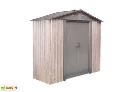 Abri De Jardin En Acier Galvanise Imitation Bois Woodtouch 2 54 M Abri De Jardin Bois De Chauffage Acier Galvanise